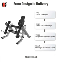 Machine d'extension des jambes à charge libre avec dossier réglable et rouleaux avant pour les jambes, équipement de musculation assis pour le bas du corps, idéal pour les salles de sport commerciales