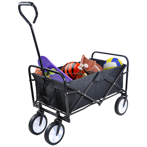 עגלת קמפינג מתקפלת ניידת איכותית לגינה ולחוץ, עגלת שירות איכותית - Product Image 2