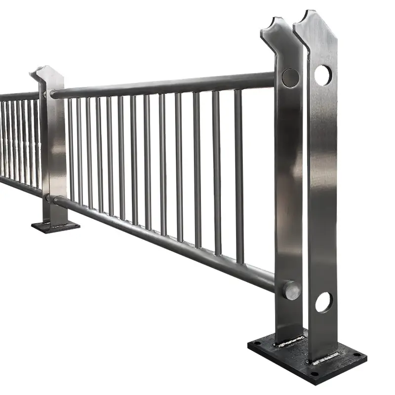 Customize Metal Highway Bridge Guardrail Traffic Crash Barrier Stainless Steel Bridge Railings Aluminum Balustrades Handrails