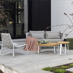 Juego de Sofás de Exterior de Aluminio Estilo Nórdico <span class=keywords><strong>Marlene</strong></span>, Fácil de Montar, para Balcón, Jardín, Patio y Uso en Hoteles - Product Image 2