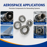 Pièces d'aviation en aluminium et acier inoxydable de haute précision CNC, usinage sur mesure, composants aérospatiaux, service de fabrication OEM