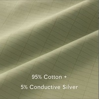 Drap de lit de mise à la terre haut de gamme, 95% coton 5% fibre d'argent, drap-housse antistatique pour un meilleur sommeil, taille personnalisée