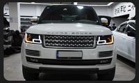 Feux avant LKS pour LandRover RangeRover L405 2013-2017, ensemble de phares LED, mise à niveau avec DRL matriciel et clignotants séquentiels