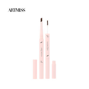 Lápiz doble para cejas ARTMISS, maquillaje <span class=keywords><strong>de</strong></span> cejas 2 en 1, vendedor <span class=keywords><strong>de</strong></span> maquillaje en gel y bolígrafo, venta al por mayor con reclutamiento <span class=keywords><strong>de</strong></span> agentes globales - Product Image 1