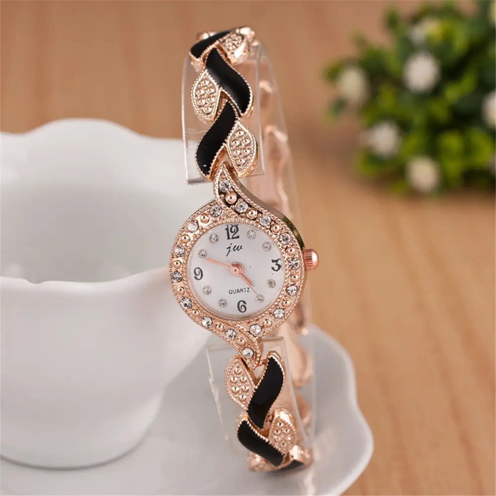 Самые Популярные четыре листа клевера и бабочки браслет часы кожаные женские часы