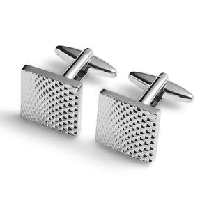 Camisa de Manga Larga de Buena Calidad con Logotipo Grabado en Relieve, Efecto Irregular, Mancuernillas Cuadradas para Hombre - Product Image 1