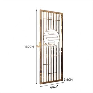 Stainless Steel Durable Waterproof Translucent Movable Room Divider <b>Screen</b> with Customized Design for Hotel Club Luxury Interior - Product Image 3