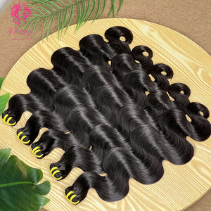 Ciocche di Capelli Umani a Doppia Trama Ondulata 100% Non Trattati Allineati alla Cuticola Estensioni di Capelli Vergini Vietnamiti Grezzi per Dropshipping - Product Image 2