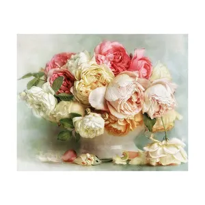 Vendita calda arti artigianato moderna pittura di fiori con regalo squisito bella rosa fai da te pittura diamante