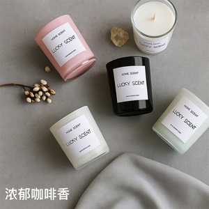Velas Aromáticas de Cera de Soya de Lujo Personalizadas con Etiqueta Privada, Hechas a Mano, en Forma de Pilar, en Frasco de Vidrio, con Aroma a Cristal, para Días Festivos, de Larga Duración - Product Image 4