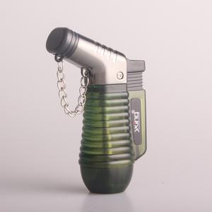 Allume-cigare rechargeable à double jet Allume-cigare transparent visible à chambre à gaz étanche au vent avec <span class=keywords><strong>flamme</strong></span> réglable - Product Image 3