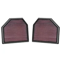 Filter Udara Sport High Flow 13727843284 LMD untuk M2 F87 M3 F80 M4 F82 M4 F83 M5 F10 OLIVER 2011-2021 Dapat Dicuci Merah 213x237mm