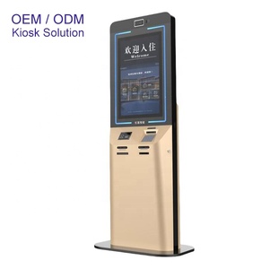 Kiosque d'enregistrement d'hôtel 27 32 pouces Distributeur de cartes de chambre Borne de terminal de paiement Verifone <span class=keywords><strong>Ingenico</strong></span> - Product Image 4