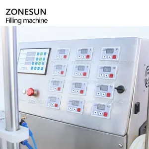 ZONESUN, 12 головок, автоматический диафрагменный насос, аппарат для розлива жидкости для эфирных масел в маленькой бутылке