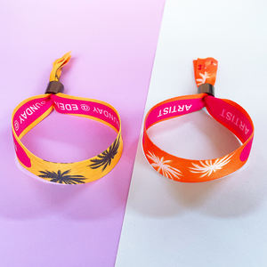 Bracelets de poignet en tissu pour festival et événement personnalisés Bracelets en polyester tissés Bracelets en tissu avec fermeture à verrouillage <span class=keywords><strong>totwoo</strong></span> <span class=keywords><strong>Bracelet</strong></span> de couple - Product Image 5