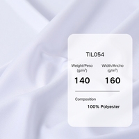 Tissu jersey interlock vierge pour sublimation Delantex - 100% polyester, couleur blanche, échantillon gratuit