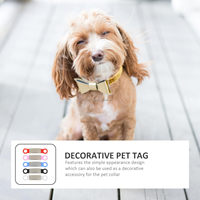 Étiquette de collier pour animaux de compagnie en plastique imperméable avec impression de code QR NFC
