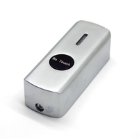 Sistema de Control de Acceso a Puertas, Botón de Salida de Aleación de Zinc con Luz LED, Interruptor de Empuje Automático para Puerta Montado en la Pared, Botón de Salida Infrarrojo
