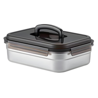 Boîte à bento isotherme pour cuisine, pique-nique en extérieur, préparation de repas, boîte à lunch réutilisable en acier inoxydable, anti-fuite, sans BPA