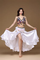 Vente en gros bon marché de robes de costume de danse du ventre professionnelles élégantes pour femmes adultes faits à la main pour femmes vêtements de scène et de danse