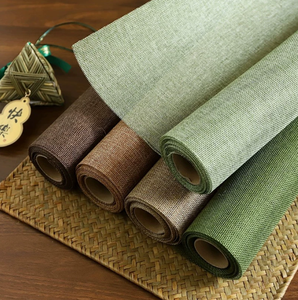 Rouleau de papier d'emballage pour fleurs en tissu de lin écologique de haute qualité 48CMX 5Y, maille pour bouquet, pour mariage, cadeaux de Noël - Product Image 1