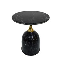 Mesa de Centro Pequeña de Piedra Microcristalina, Estilo Chino Vintage, Estructura de Acero de Lujo, Muebles de Sala de Estar sin Marco, para Casa de Huéspedes