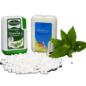 Edulcorante de tableta instantánea de sacarina de Stevia de Mesa 1 cucharadita equivalente de azúcar disponible a granel o dispensador terminado OEM