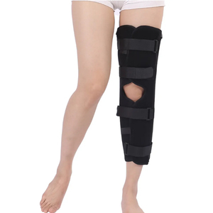 एडजस्टेबल हिंग घुटने के पैड पेशेवर खेल पैर ब्रश वयस्कों सीधे पैर का समर्थन घुटने के स्पंट इम्मोबिलाइजेशन - Product Image 1