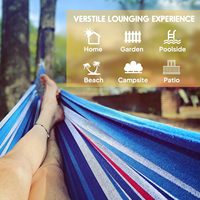 Hamac en macramé Danlong, pliable, léger, durable, portable, pour l'intérieur et l'extérieur, hamac suspendu en tissu
