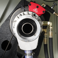 Mini máquina de torneado y fresado Horizontal CNC de alta precisión, herramientas automáticas 4*4 para husillo cónico de eje Y BT40, 2 unidades