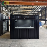 Magasin Conteneur 10 Pi. Fast Food Mini Bar Conteneur Pop-Up Bar à Café Design Moderne Modulaire Extérieur Portable Magasin de Proximité