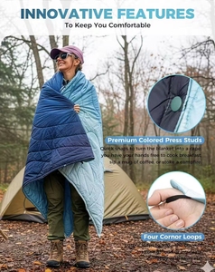 Couverture matelassée <span class=keywords><strong>ultra</strong></span>-légère imprimée numériquement, alternative au duvet, motif personnalisé, pliable, pour le camping et la randonnée en extérieur - Product Image 5
