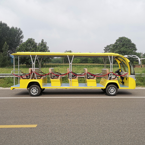 Bus touristique à toit ouvert avec six rangées et sept dix-sept sièges, carrosserie jaune, haute endurance, vente directe d'usine, fabrication directe - Product Image 4