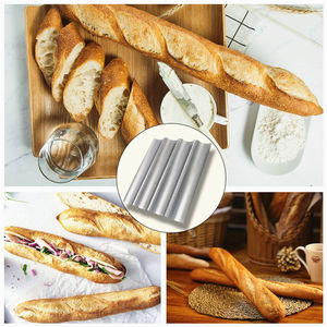 Plateau en <span class=keywords><strong>aluminium</strong></span> antiadhésif Bandeja De Horno Perforada Para Malla Aluminio Bread Waves French Pan - Product Image 6