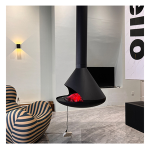 Cheminée électrique <span class=keywords><strong>au</strong></span> bioéthanol encastrée moderne de taille personnalisée en acier à haute teneur en carbone avec télécommande pour la maison et l'hôtel à l'intérieur - Product Image 6