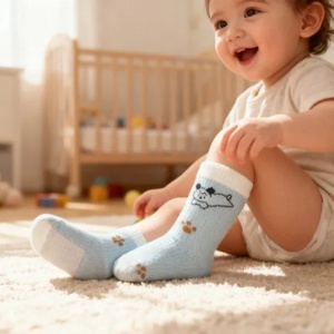 Calcetines Personalizados con Estampado de Dibujos Animados, Calcetines de Algodón para Niños, Calcetines Lindos para Niños al por Mayor, Calcetines Jacquard a Precio de Fábrica - Product Image 6