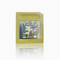 Cartouche de jeu vidéo 16 bits pour console Pokémon, compatible avec Game Boy, versions Rouge, Bleu, Cristal, Or, Vert, Argent, Jaune