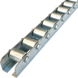 Personalizado Langle Almacén estante deslizante riel de flujo de acero al carbono ruedas transportador de rodillos de pista para el transporte de paletas - Product Image 2