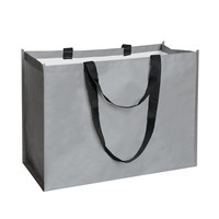 Sac fourre-tout personnalisé avec logo, en PP tissé, vente en gros, sac d'épicerie réutilisable écologique, fabricant pour salons professionnels, OEM