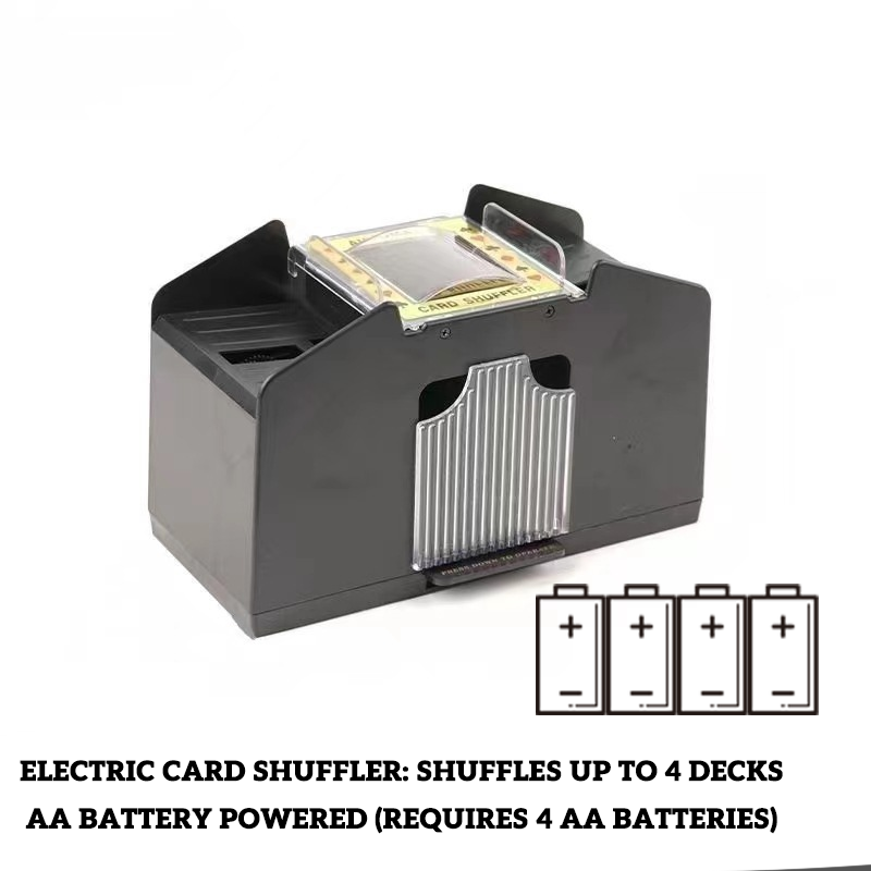 4-Deck Automatic Card Shuffler (AA con pilas)