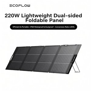 Panneau solaire photovoltaïque pliable léger <span class=keywords><strong>EcoFlow</strong></span> 220W, résistant à l'eau IP68, pour camping-car, extérieur et recharge d'énergie domestique - Product Image 1
