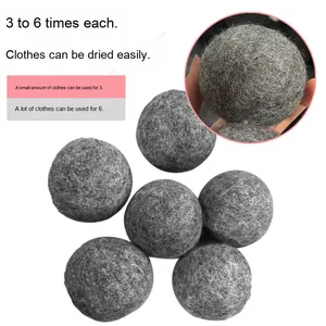 Palline <span class=keywords><strong>per</strong></span> Asciugatrice in <span class=keywords><strong>Lana</strong></span> Riutilizzabili e Sostenibili VC Brand, Antistatiche, <span class=keywords><strong>Ammorbidente</strong></span> Naturale <span class=keywords><strong>per</strong></span> Tessuti, Riduce i Tempi di Asciugatura - Product Image 1