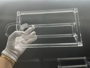 Phòng thí nghiệm thủy tinh trong suốt 2 inch 4 inch 6inch 8 inch thạch anh Wafer tàu sân bay thạch anh thuyền cho khuếch tán trong ống lò - Product Image 4