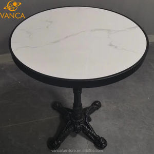 <span class=keywords><strong>Table</strong></span> de travail commerciale de meubles de cuisine d'équipement de restaurant avec la pierre en céramique de jambe de <span class=keywords><strong>fonte</strong></span> avec le <span class=keywords><strong>dessus</strong></span> en bois de <span class=keywords><strong>table</strong></span> de café de bord - Product Image 4