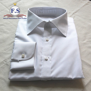 Độc đáo cao cổ áo không nút mtm Mens ăn mặc áo sơ mi - Product Image 5