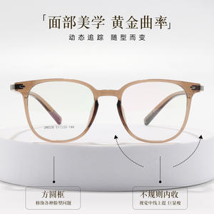 Nouvelles montures de lunettes ovales tendance 28028 en résine légère unisexe taille moyenne origine Danyang - Product Image 4