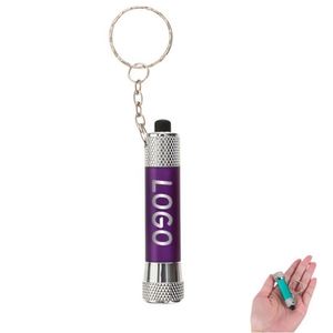 Custom Portable LED Keychain Flashlight Set Ultra <b>Bright</b> Mini Aluminium Alloy <b>Torch</b> for Camping Hiking and Outdoor Emergency Use - Product Image 1