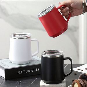 Mug isotherme double paroi en acier inoxydable de 12 oz pour café, avec logo, pour extérieur et voiture - Product Image 5