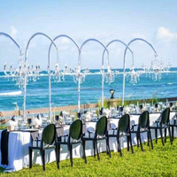 Support de chandelier de mariage sur pied, 10 pieds, en métal, pour arche de fond lumineuse, pour décoration intérieure et extérieure