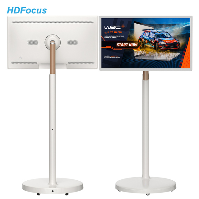 23.8 27 32 Inch Android Smart TV Monitor with Touch Screen Built in Camera and Flip Stand for Family Education Entertainment